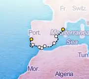 9 Night Barcelona to Lisbon cruise