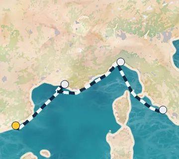 3 Night Barcelona to Rome cruise