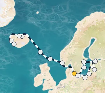 21 Night Copenhagen to Reykjavik cruise