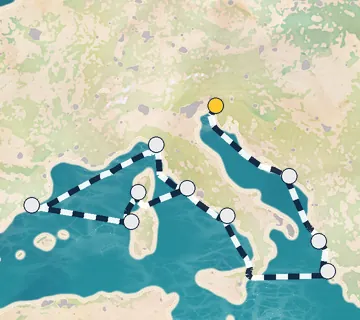 14 Night Monfalcone to Rome cruise