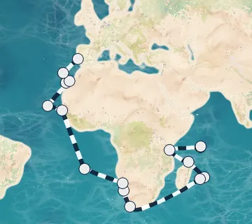 43 Night Mahe to Lisbon cruise