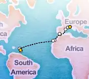 17 Night Savona to Pointe-a-Pitre cruise