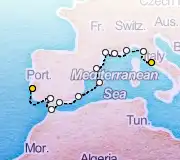 14 Night Rome to Lisbon cruise