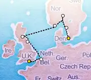 10 Night Portsmouth to Copenhagen cruise