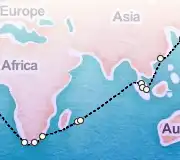 67 Night London to Sydney cruise