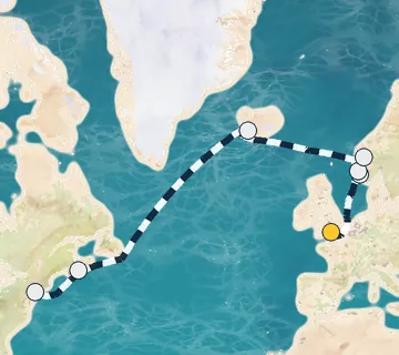 14 Night London to New York cruise