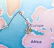 34 Night Barcelona to New York cruise