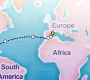 14 Night Barcelona to Miami cruise
