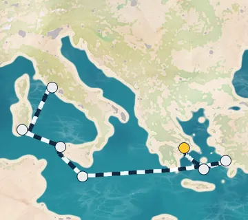 7 Night Athens to Rome cruise