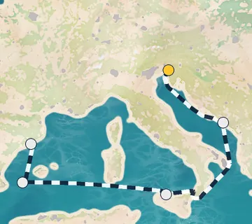 7 Night Monfalcone to Barcelona cruise