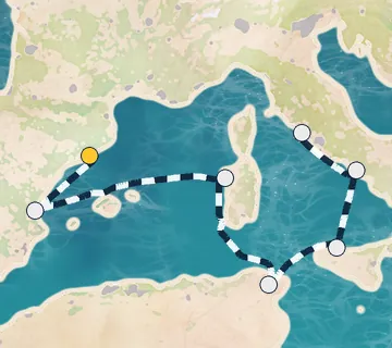 7 Night Barcelona to Rome cruise