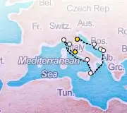 10 Night Ravenna to Rome cruise