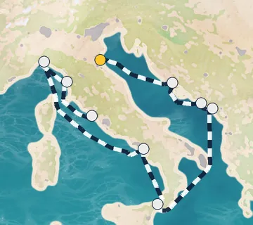 10 Night Ravenna to Rome cruise
