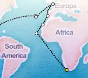 30 Night Miami to Cape Town cruise