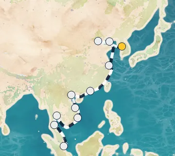 25 Night Seoul to Singapore cruise