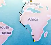 22 Night Cape Town to Hamburg cruise