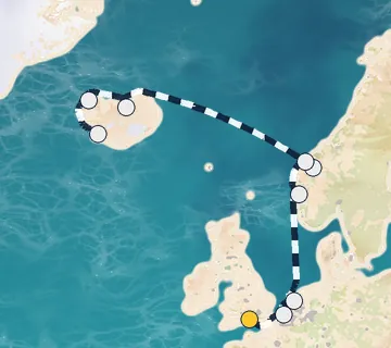 10 Night London to Reykjavik cruise