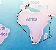 35 Night Dubai to Marseille cruise