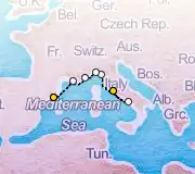 9 Night Rome to Barcelona cruise