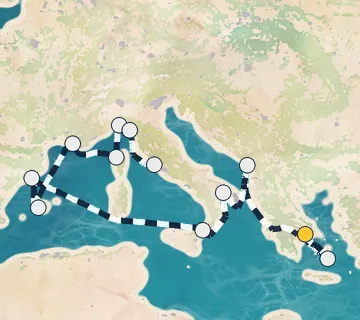 14 Night Athens to Rome cruise