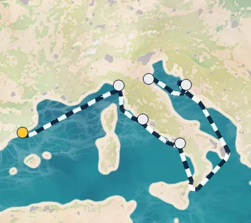 7 Night Barcelona to Ravenna cruise