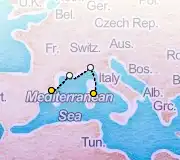 3 Night Olbia to Barcelona cruise
