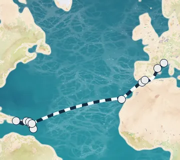 22 Night Pointe-a-Pitre to Marseille cruise