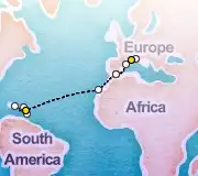 19 Night Marseille to Pointe-a-Pitre cruise