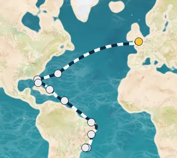 29 Night London to Rio cruise