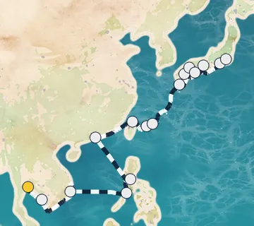 24 Night Bangkok to Tokyo cruise