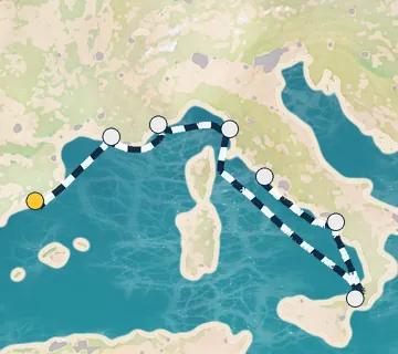 7 Night Barcelona to Rome cruise