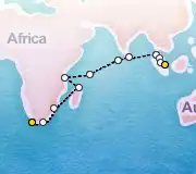 28 Night Cape Town to Singapore cruise