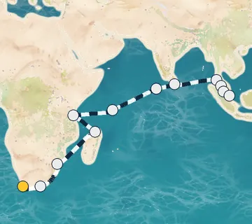 28 Night Cape Town to Singapore cruise