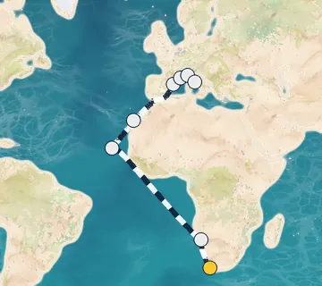 20 Night Cape Town to Rome cruise