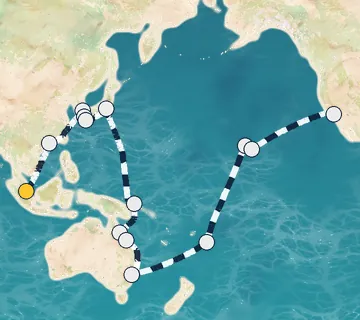 48 Night Singapore to Los Angeles cruise