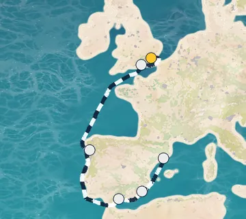 7 Night Tilbury to Barcelona cruise