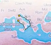 7 Night Ravenna to Rome cruise