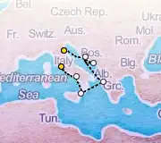 7 Night Ravenna to Rome cruise