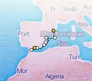 7 Night Malaga to Barcelona cruise