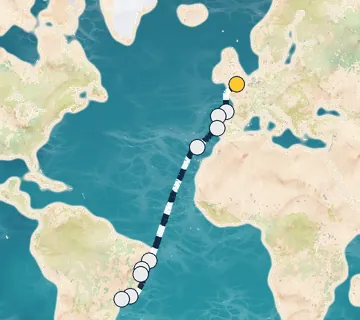 19 Night London to Sao Paulo cruise