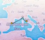 3 Night Rome to Tarragona cruise