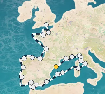 29 Night Barcelona to Portsmouth cruise