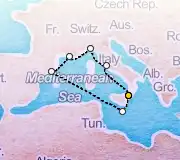 7 Night Taormina to Taormina cruise