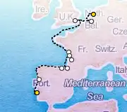 12 Night Amsterdam to Lisbon cruise