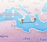 3 Night Athens to Catania cruise