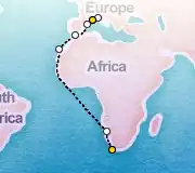20 Night Cape Town to Marseille cruise