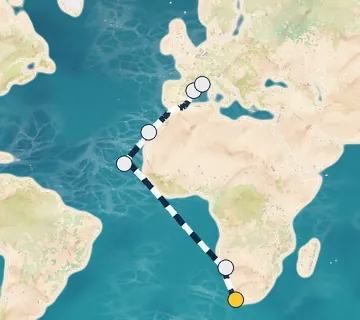 18 Night Cape Town to Marseille cruise