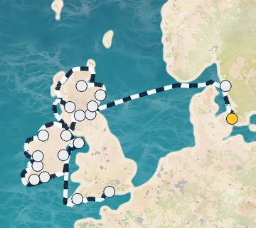 23 Night Copenhagen to Portsmouth cruise