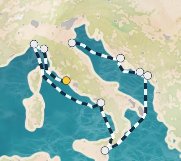 10 Night Rome to Ravenna cruise
