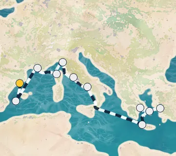14 Night Barcelona to Athens cruise